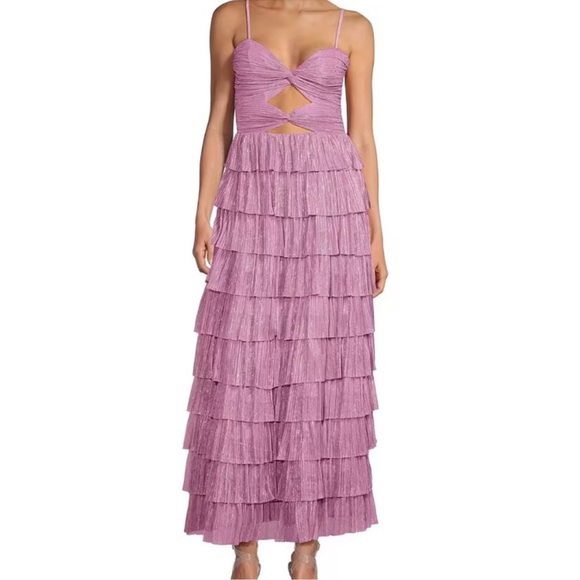 Gianni Bini Dresses & Skirts - Gianni Bini Pink Layered Maxi Dress